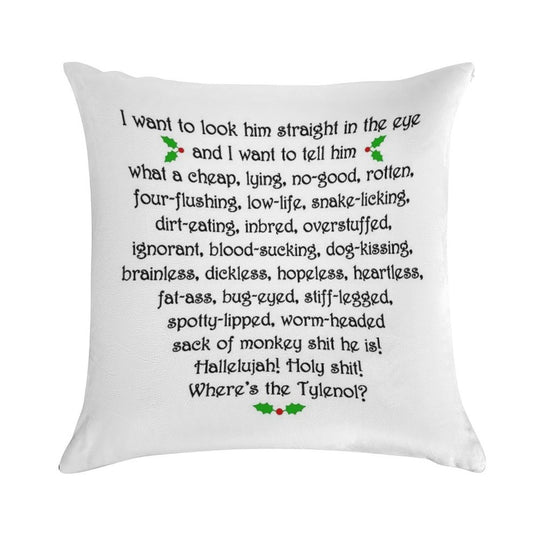 Clark Griswold Rant Soft Washable Throw Pillow
