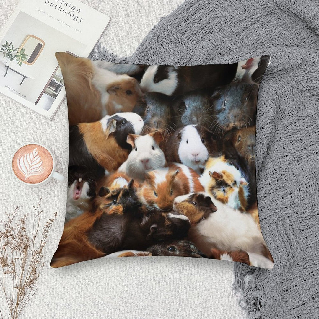 Guinea Pigs Soft High-Density Material Throw Pillow