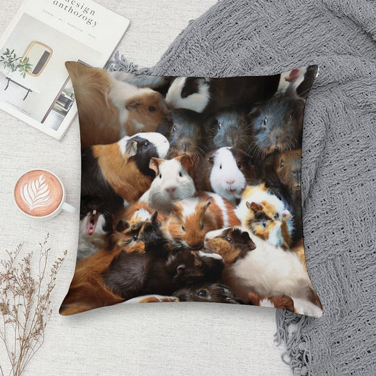 Guinea Pigs Soft High-Density Material Throw Pillow