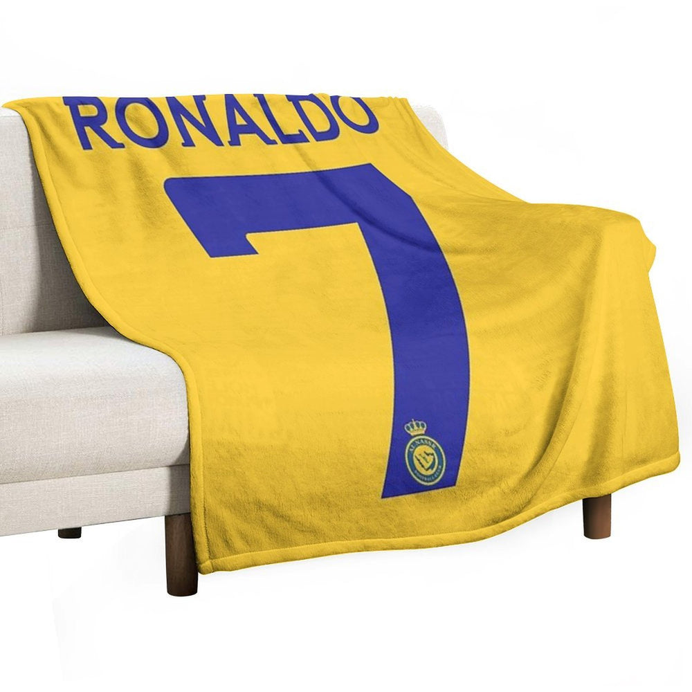 Ronaldo 7 Al-Nassr Football Club - نادي النصر السعودي Comfort Throw Blanket