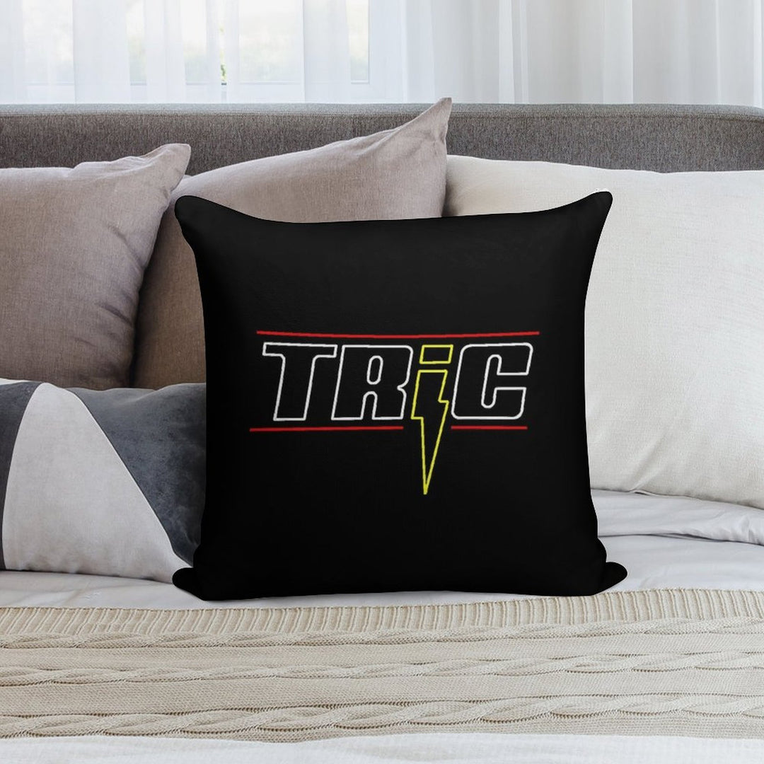 TRIC Logo Soft High-Density Material Throw Pillow