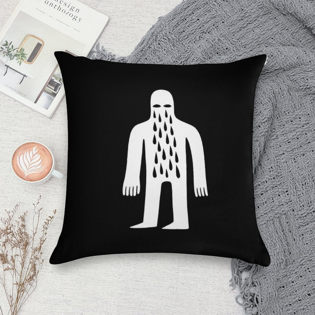 Crying Man Soft Fade-Resistant Throw Pillow