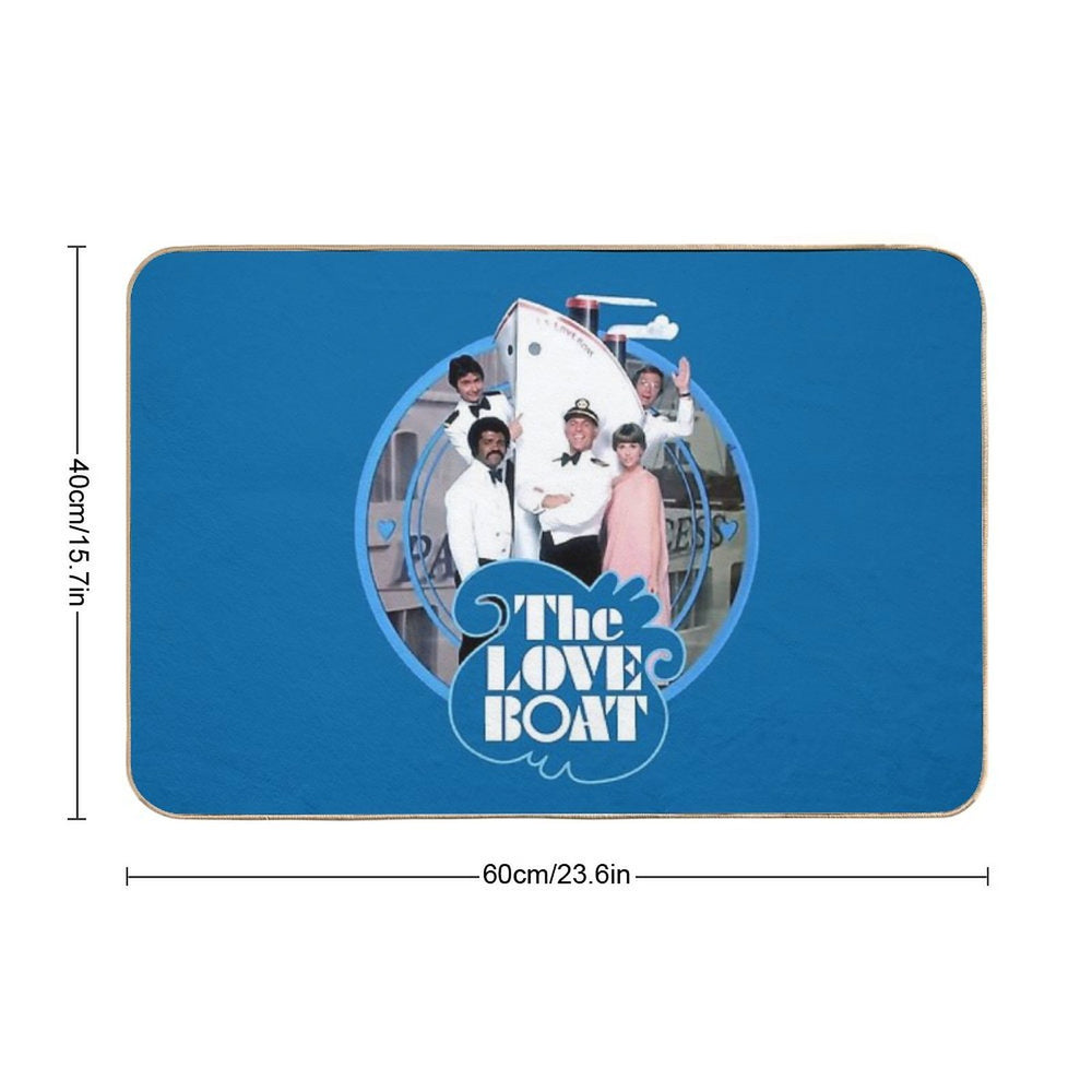 The Love Boat Pacific Princess 70s Retro Cast Tribute  Eco-Friendly Bath Mat