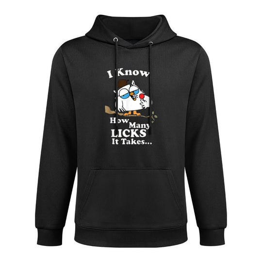 I Know How Many Licks It Takes – Lollipop Joke Owl Graphic Customizable Surface Hoodie