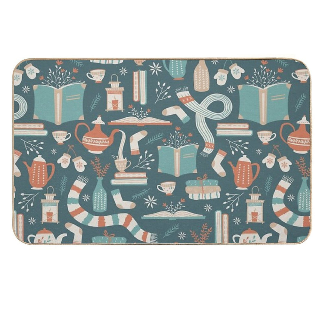 Hygge Reading  Fade-Resistant Bath Mat