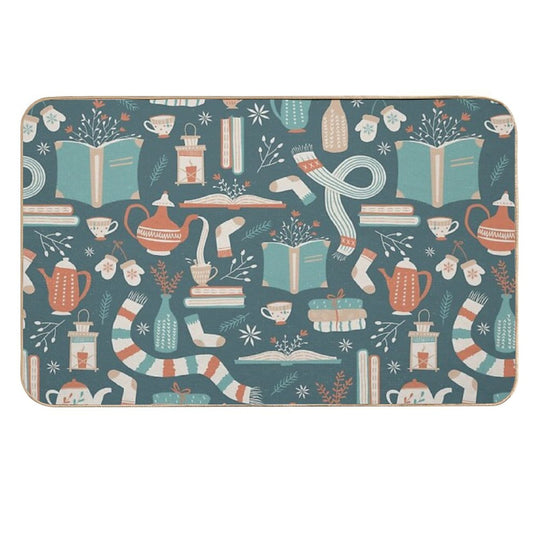 Hygge Reading  Fade-Resistant Bath Mat