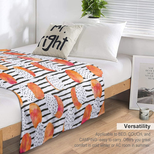 Fruity Orange Gift-ready Throw Blanket