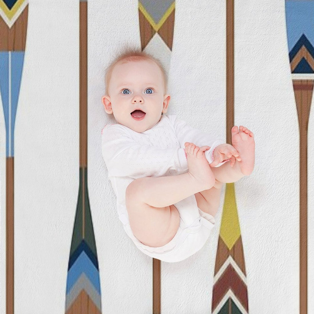 Painted Oars Multi-functional Throw Blanket