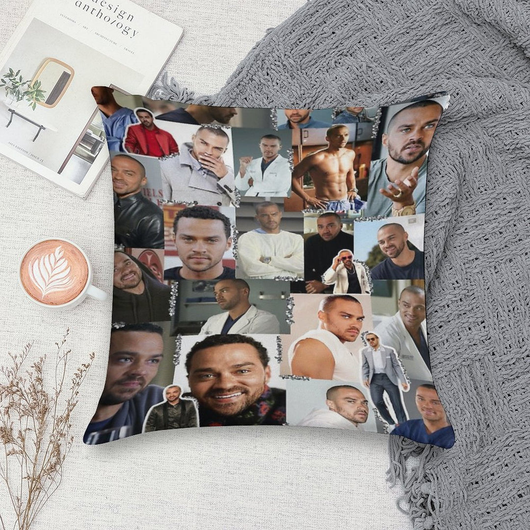 Jackson Avery Collage Soft Decorative Cover Throw Pillow