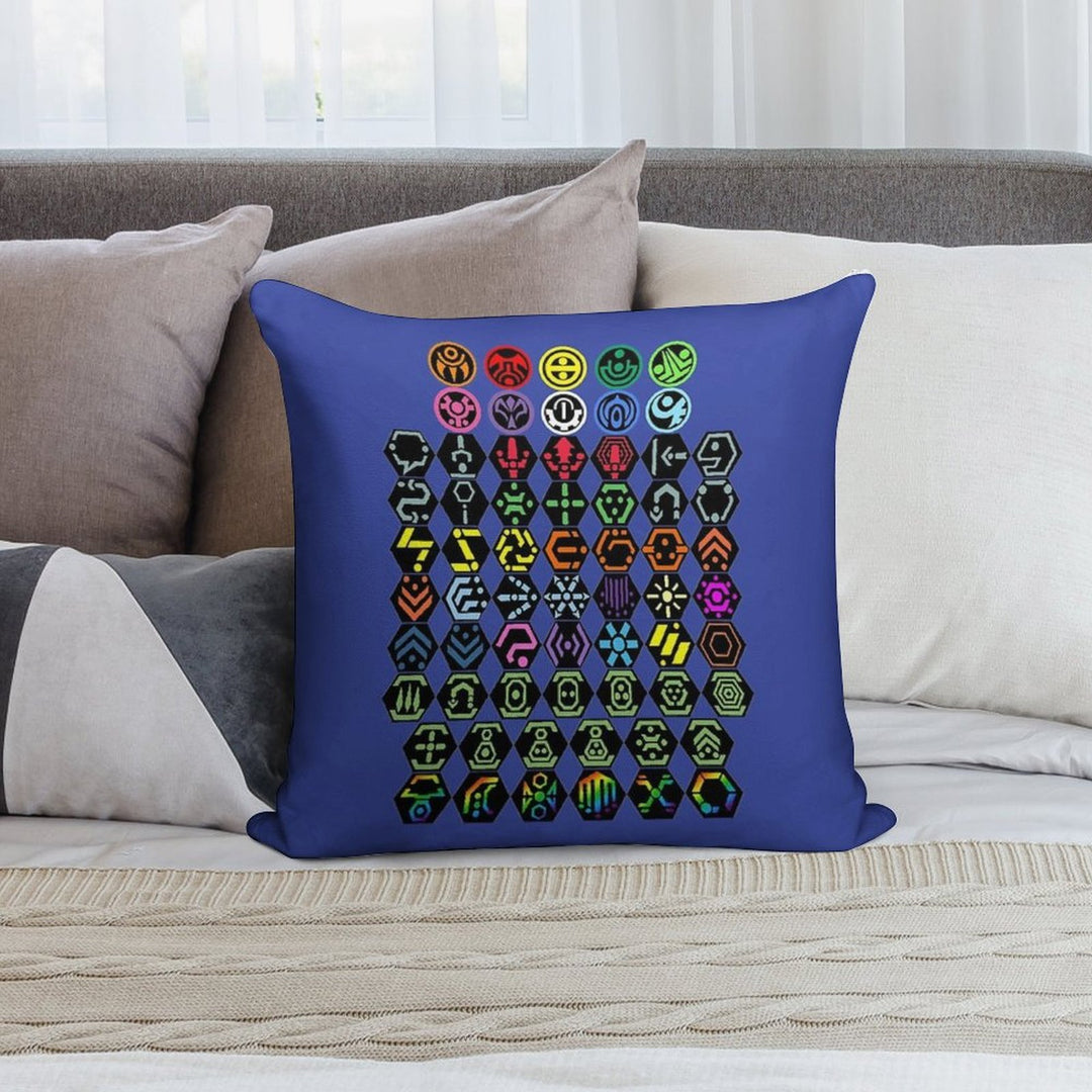 Phantasy Star Online - Icons Soft Easy Maintenance Throw Pillow