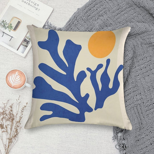 Sunshine Matisse Soft Hidden Zipper Throw Pillow