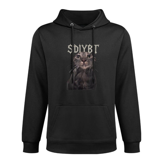 SDIYBT Start Digging in Your Butt Twin Meme Cat Medium-Weight Fabric Hoodie