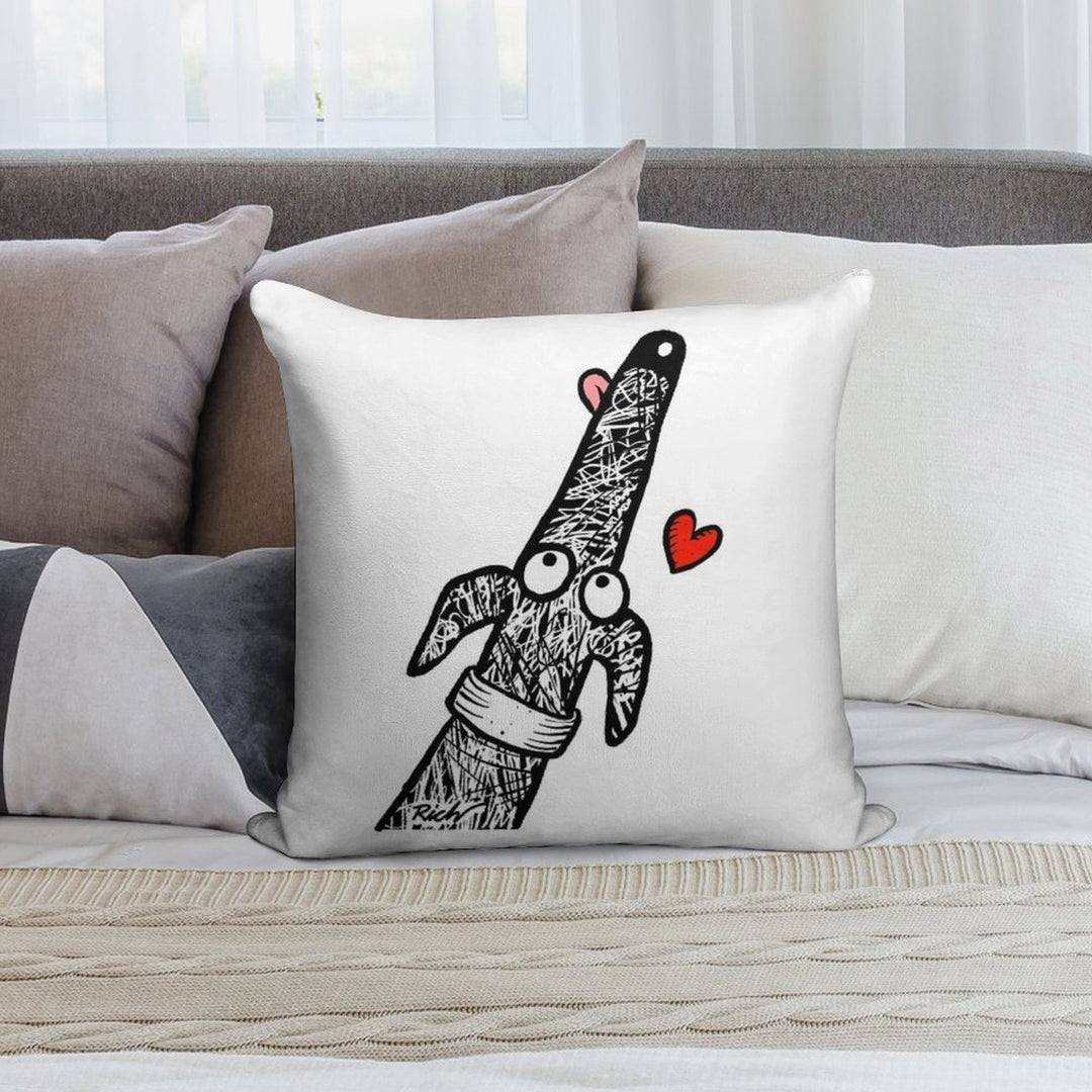 Scribblehound of Love Soft High-Density Material Throw Pillow
