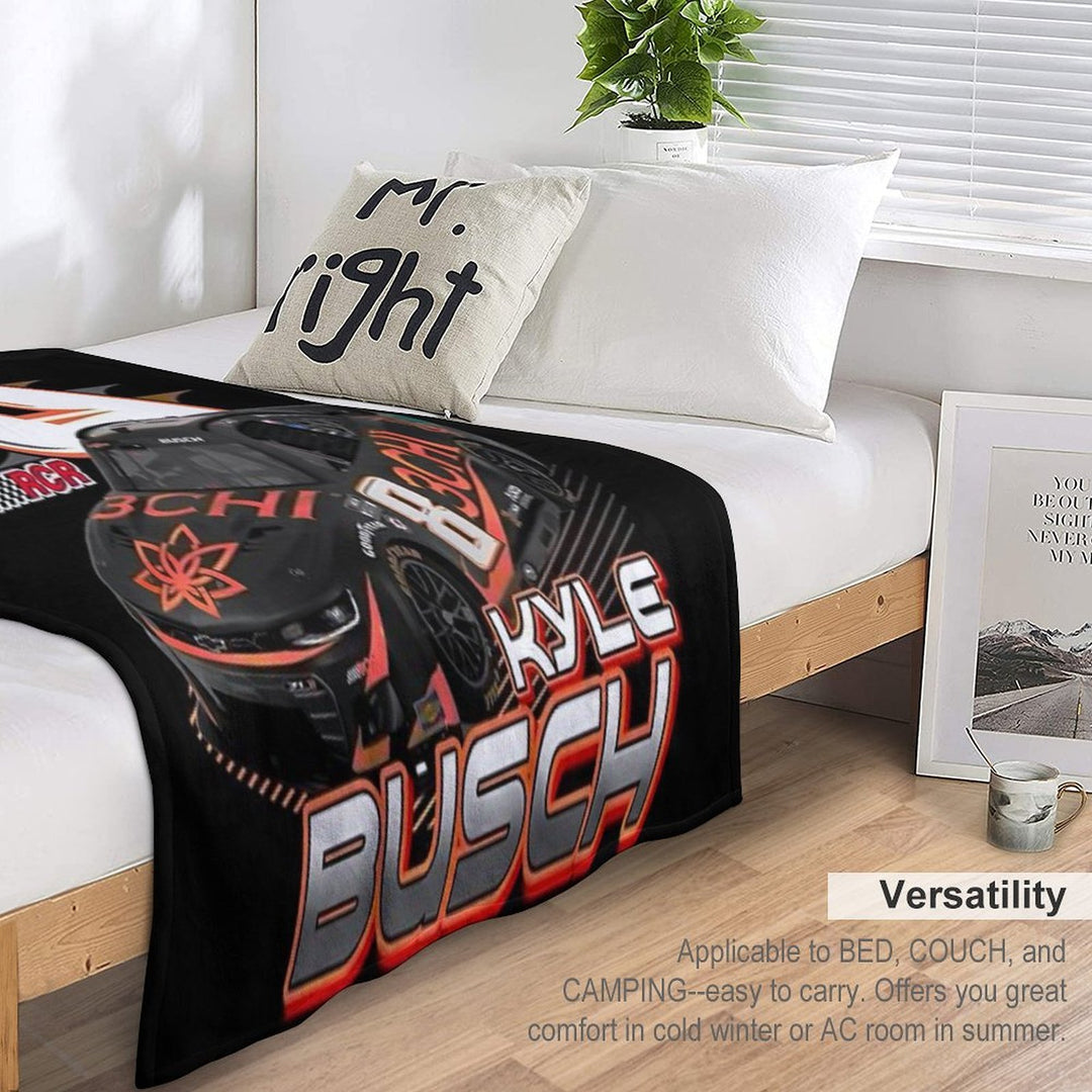 Kyle Busch Premium Throw Blanket