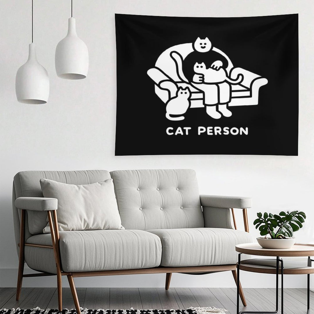 Cat Person Tapestry