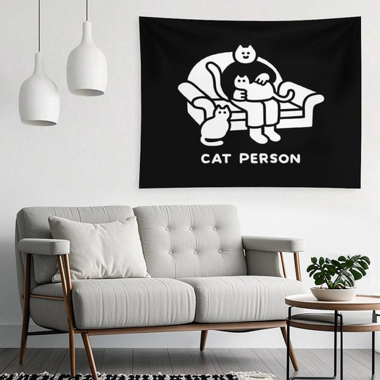 Cat Person Tapestry
