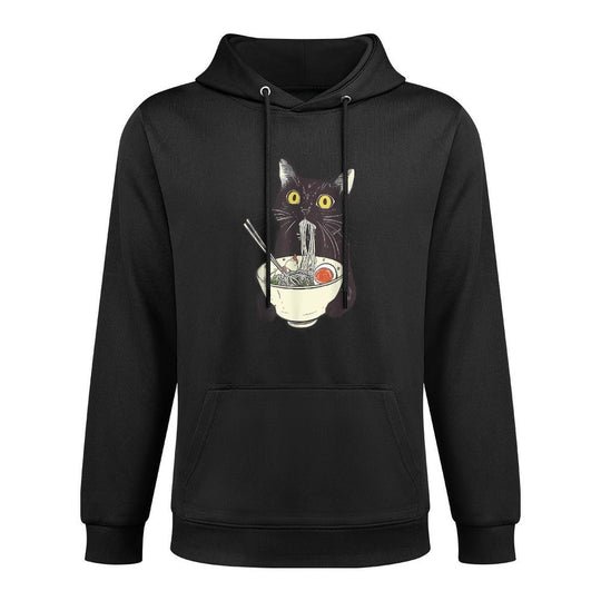 Cat Ramen Noodle Japanese Anime Manga Kawaii Cat Versatile Streetwear Hoodie