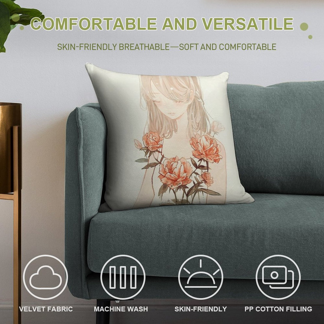 Stem. Soft Anti-Pilling Throw Pillow