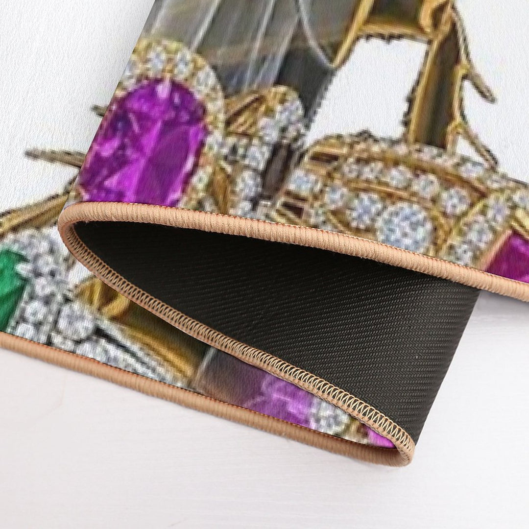 Skeleton Cockroach with Diamonds And Jewels  Odorless Bath Mat