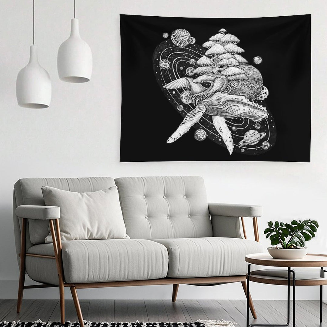 Space Whale Tapestry