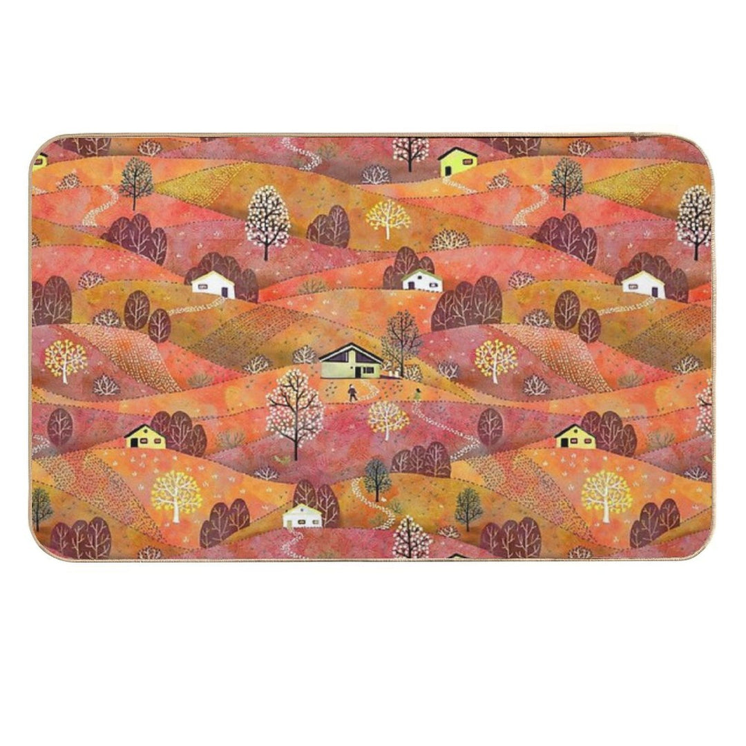 Sunset Landscape  Easy Maintenance Bath Mat