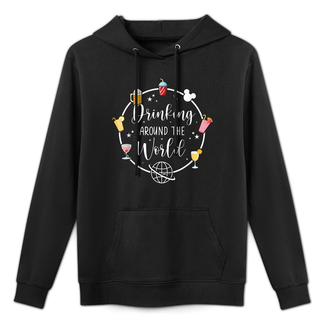 Drinking Around The World Versatile Streetwear Hoodie