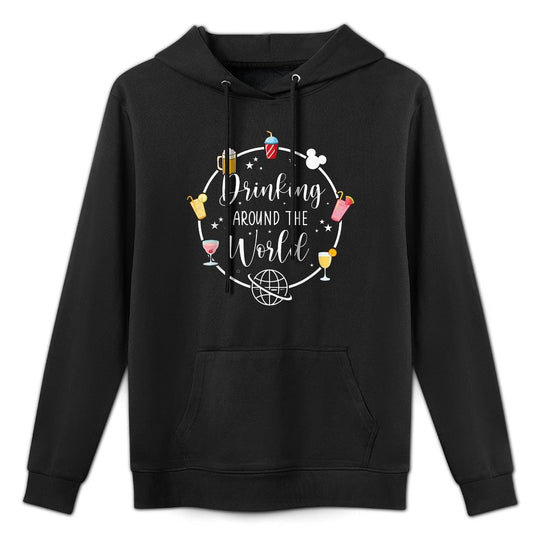 Drinking Around The World Versatile Streetwear Hoodie