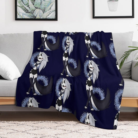 Loona from Helluva Boss Machine-washable Throw Blanket