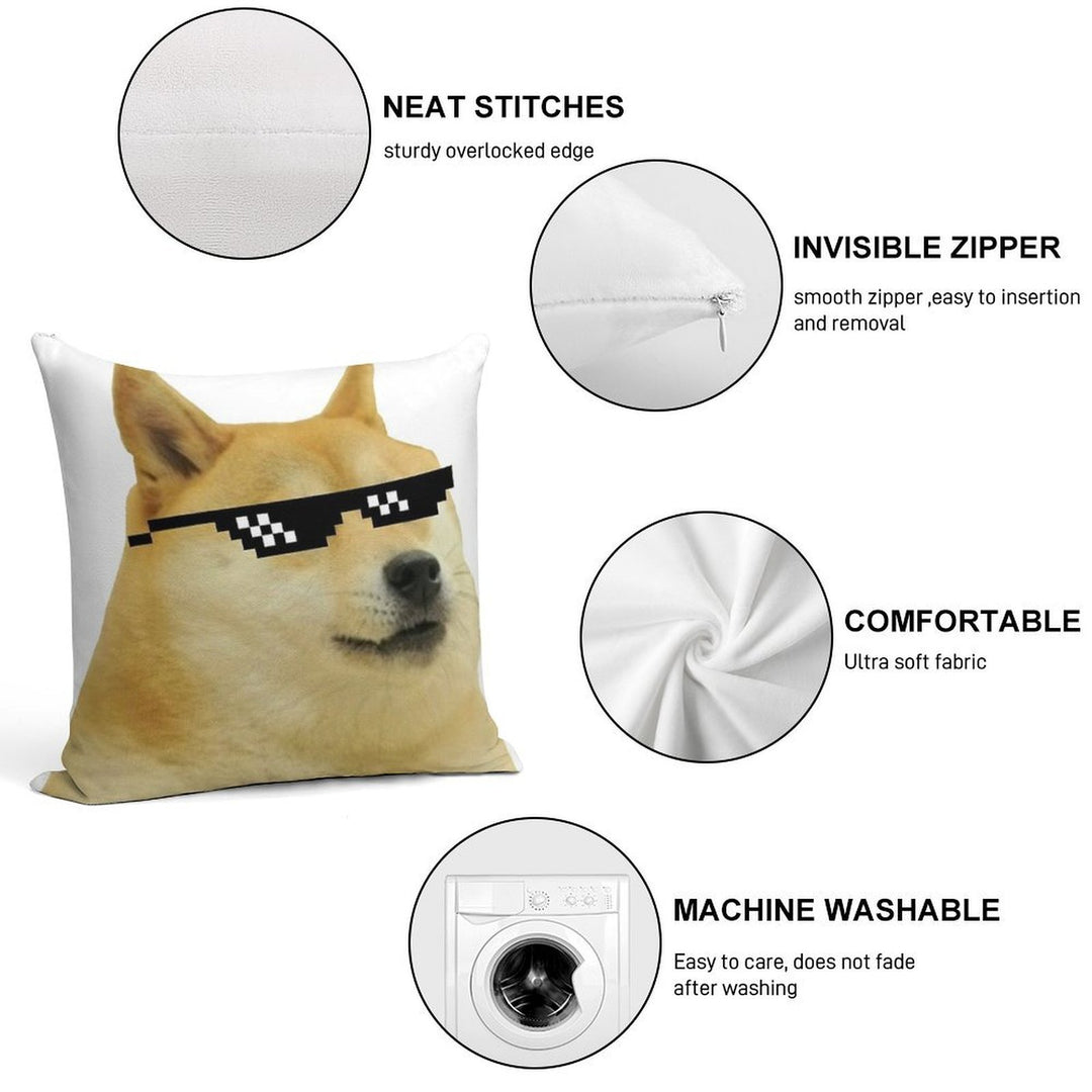 DOGE Soft Style Accent Throw Pillow