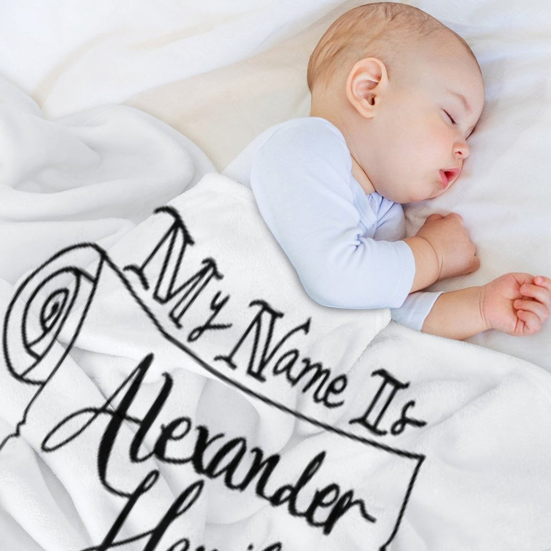Alexander Hamilton Scroll Gift-ready Throw Blanket
