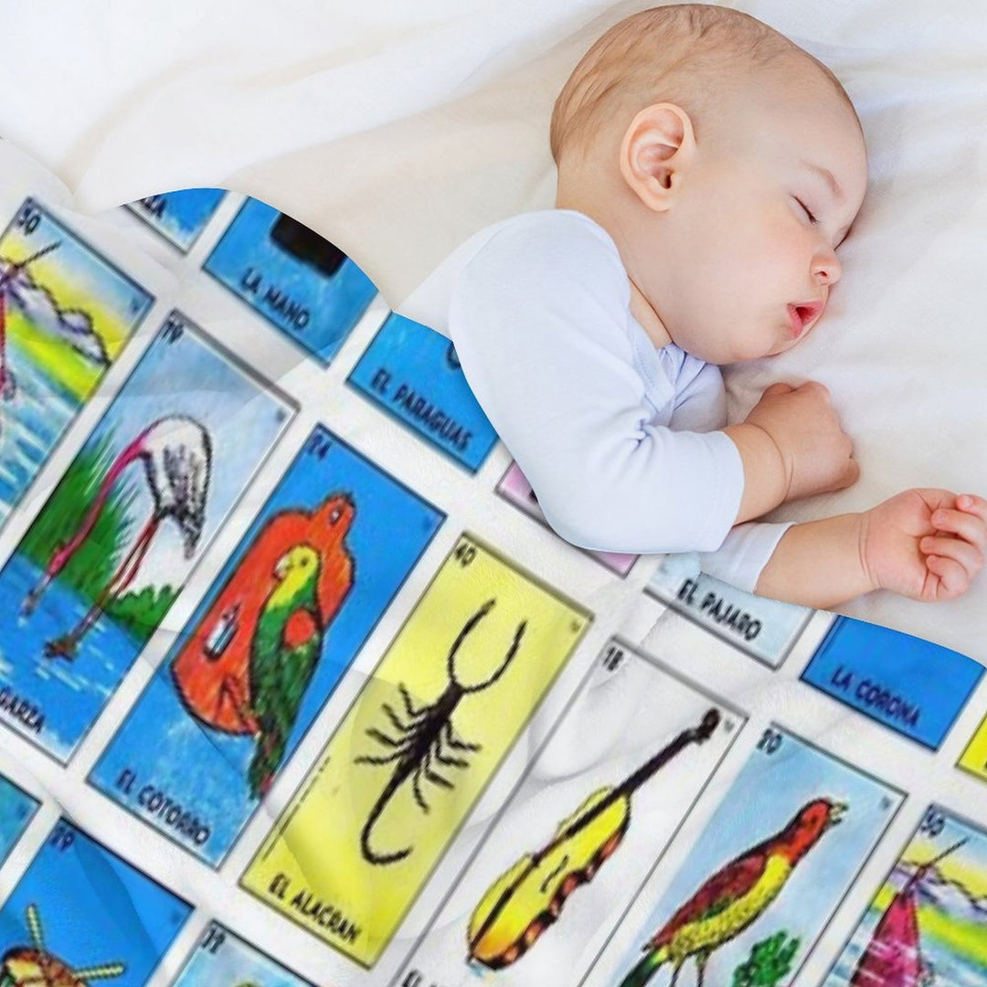 Lottery  Mexican Bingo Wrinkle-free Throw Blanket