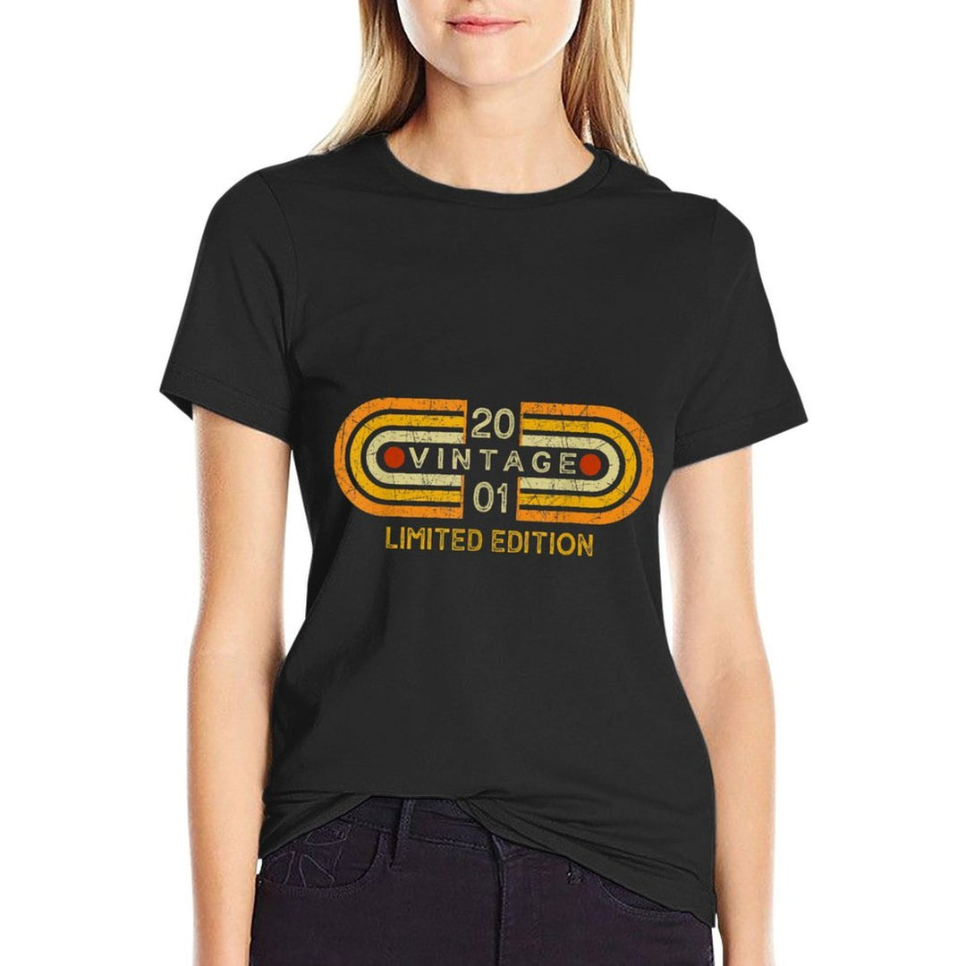 Limited Edition 2001 Vintage 21 Yr Old Graphic 21st Birthday  Odor-resistant T-Shirt