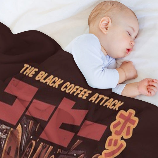Black Magic Coffee Wrinkle-free Throw Blanket