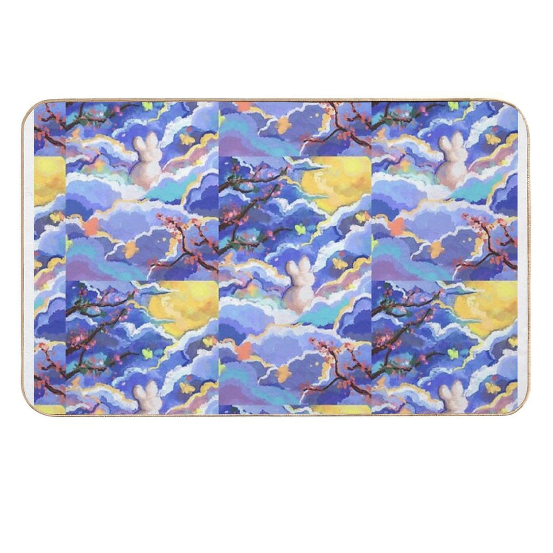 Lunababy  Chilling Rabbit on Clouds  Multi-Purpose Bath Mat