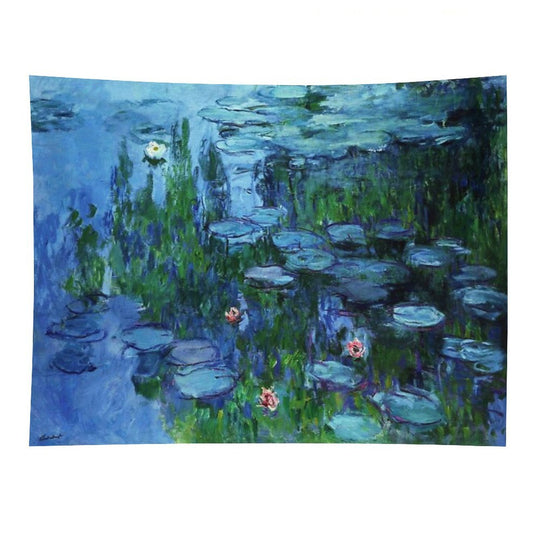 Claude Monet Water Lilies  Nymphéas Deep Color Tapestry