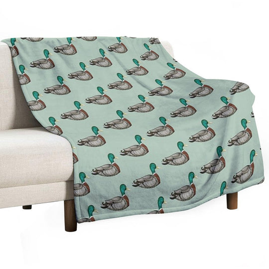 Mallard Duck Compact Throw Blanket