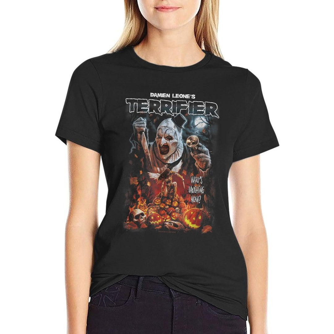 Terrifier Art The Clown Halloween Poster Horror Movie  Eco-friendly Material T-Shirt