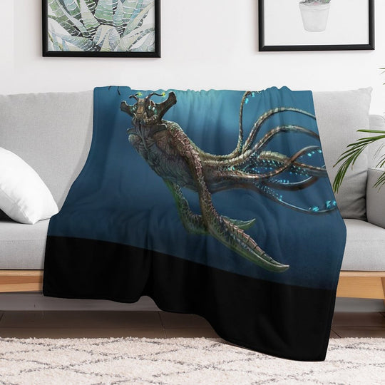 Sea Emperor Transparent Anti-pilling Throw Blanket