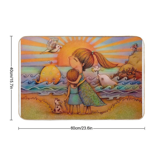 Whale Watching  Absorbent Bath Mat