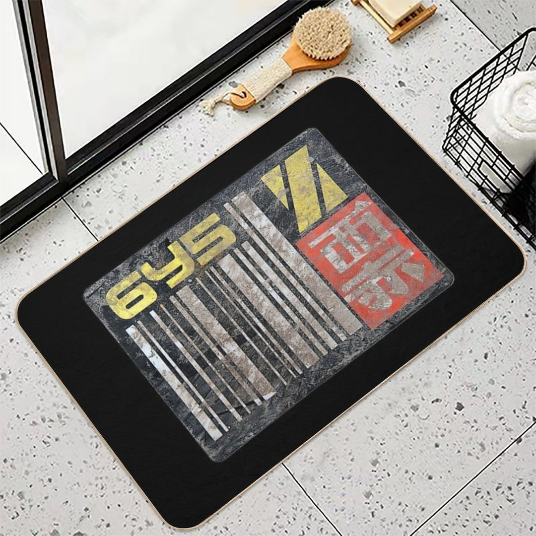 Blade Runner License Plate 6Y5  Fade-Resistant Bath Mat