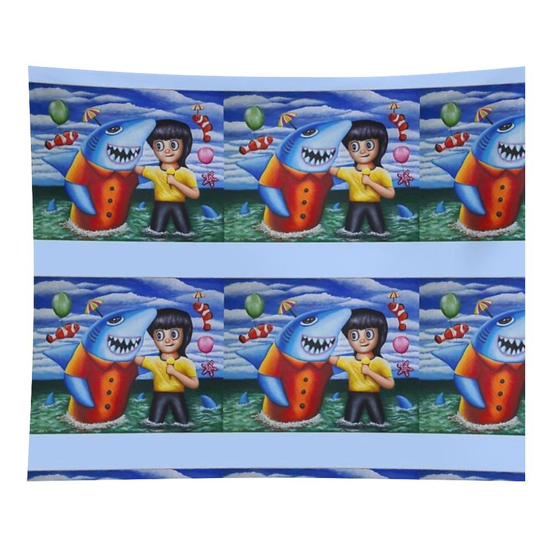 Go to The Sea with My Friends 02 Tapestry