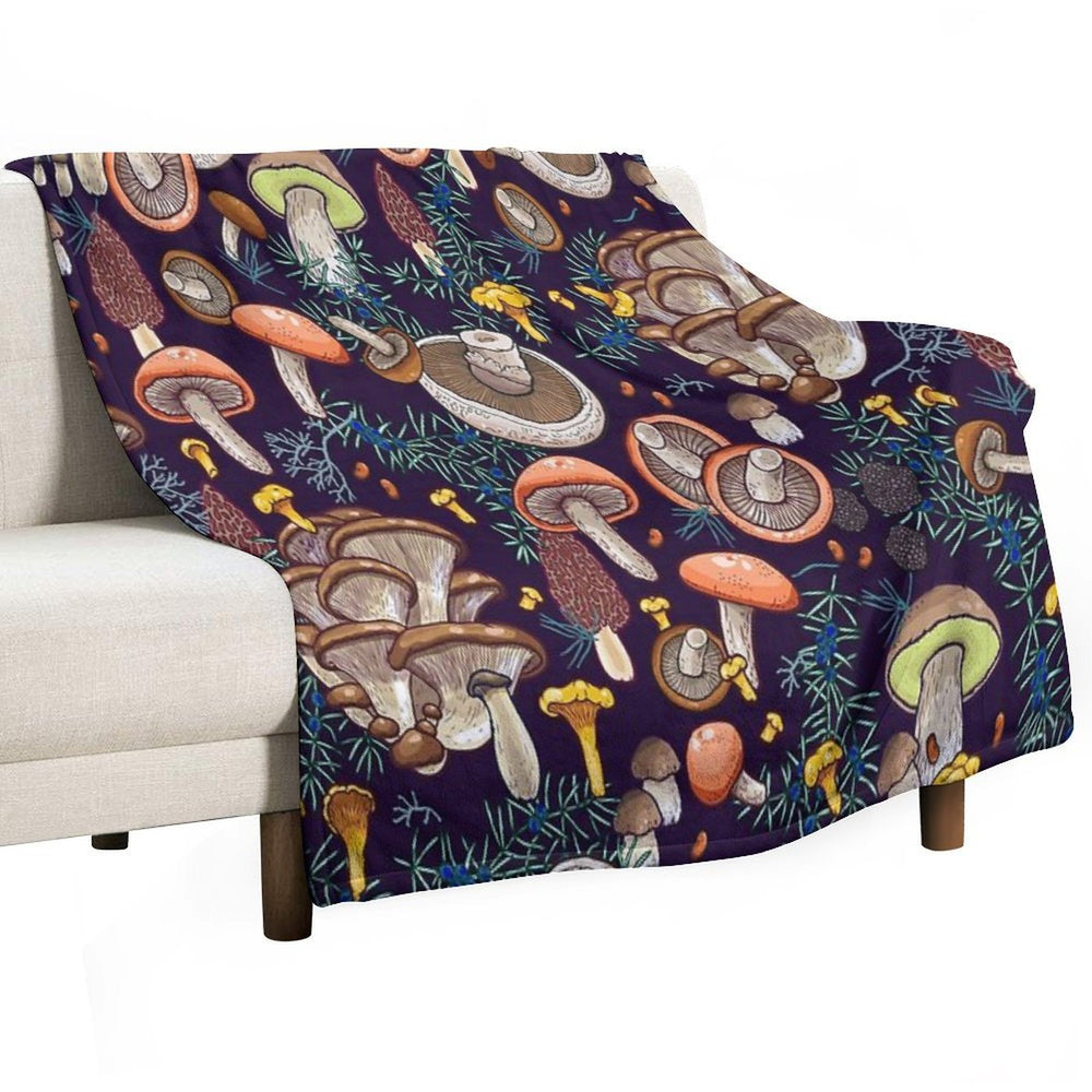 Dark Dream Forest Eco-conscious Throw Blanket