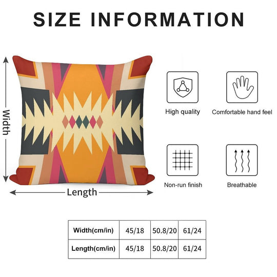 Navajo Design Eight Soft Shrink-Resistant Throw Pillow