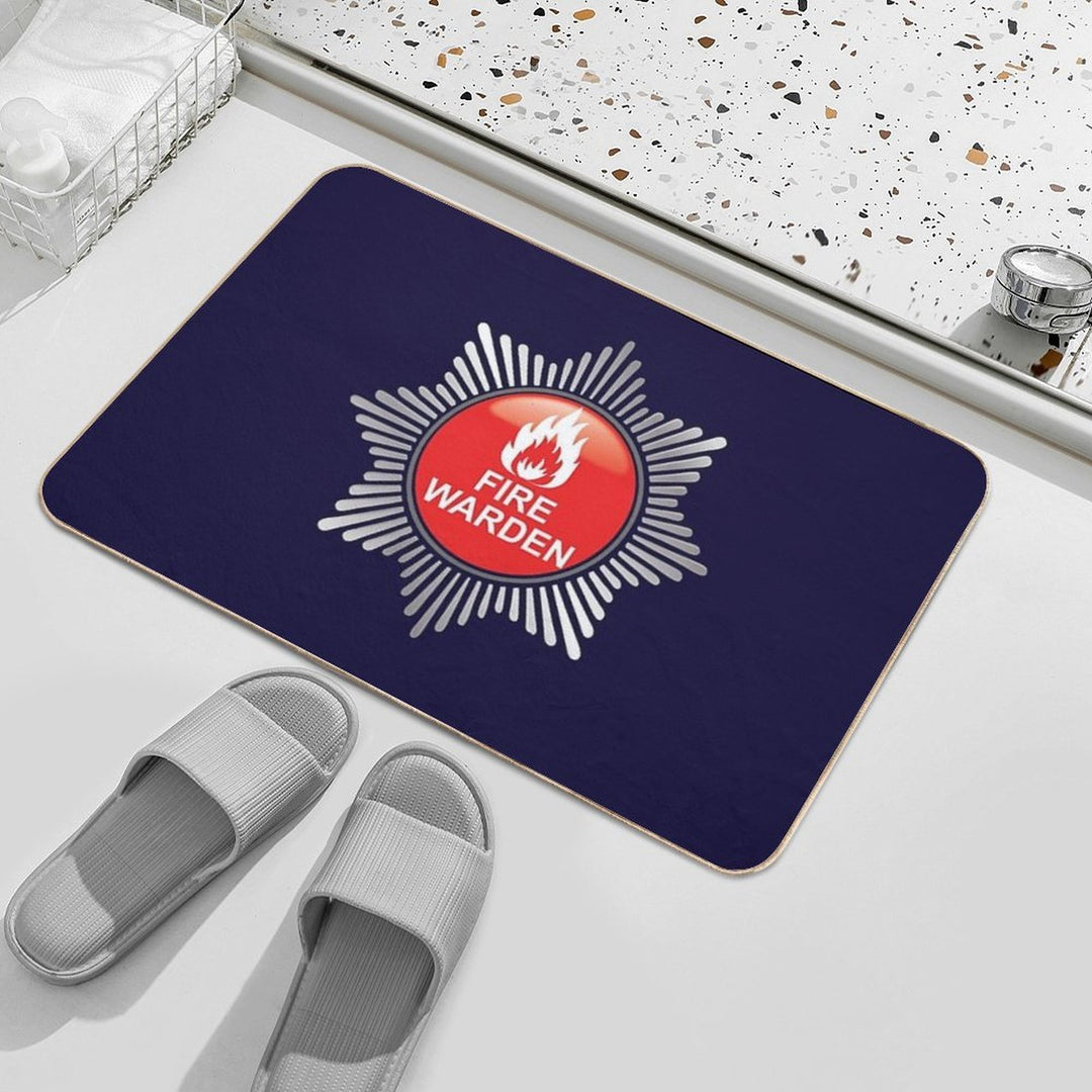 Fire Warden  Easy To Clean Bath Mat