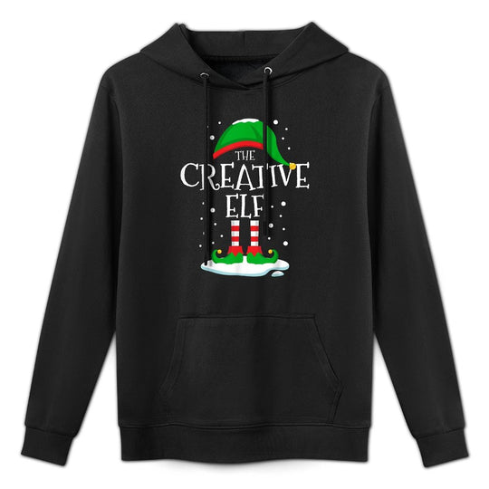The Creative Elf Christmas Family Matching Xmas Group Funny Shrink-Resistant Hoodie