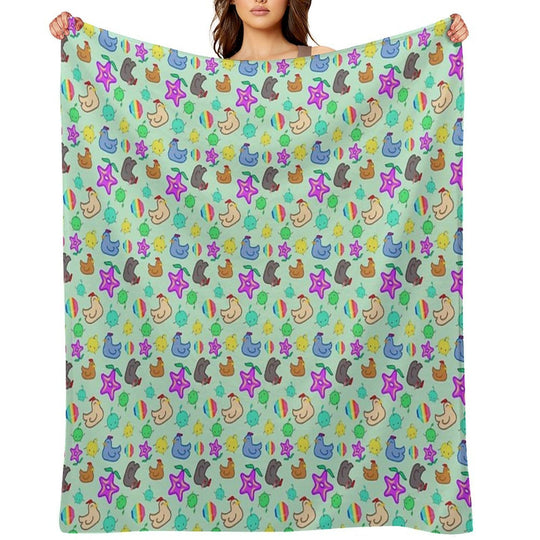 Stardew Valley Happy Time Jumble Multi-functional Throw Blanket