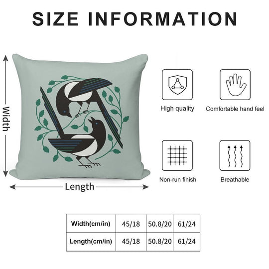 The Joy of Spring Soft High-Density Material Throw Pillow