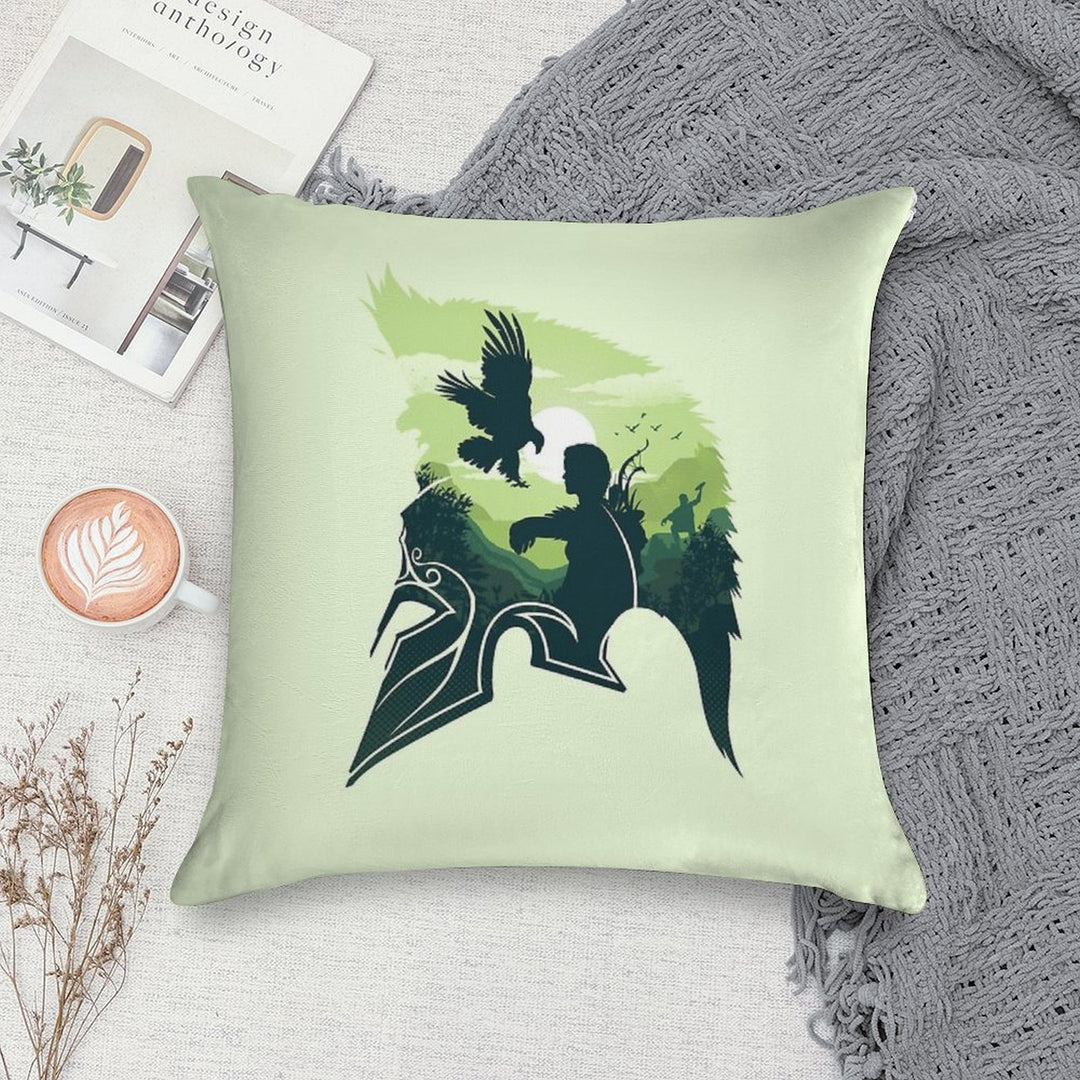 Eagle Bearer Warrior V2 Soft Warmth Comfort Throw Pillow