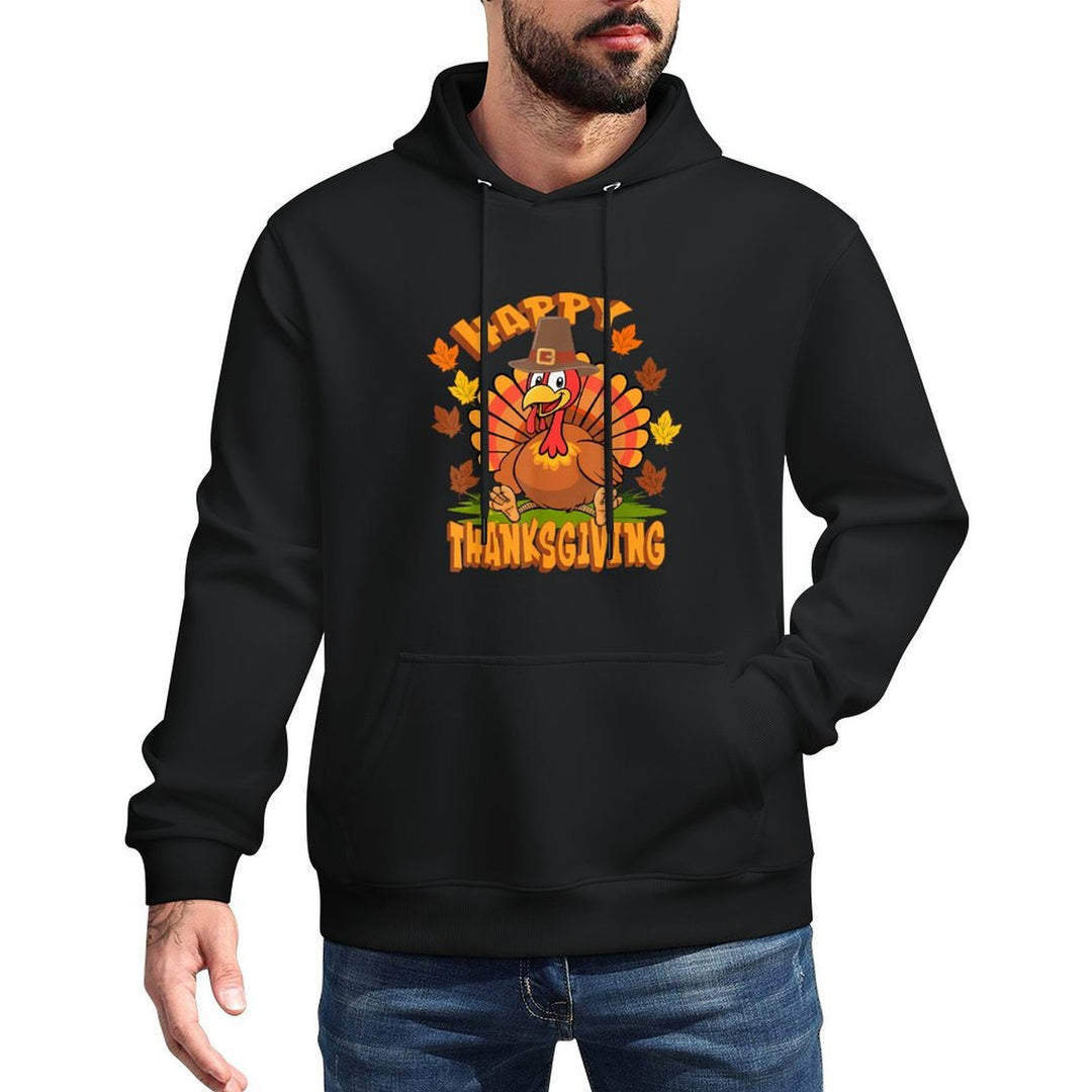 Funny Thanksgiving Happy Turkey Family Dinner Unisex Design Hoodie