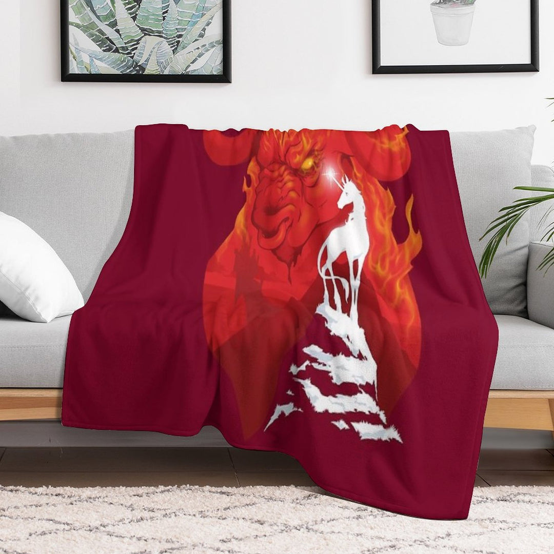 The Last Unicorn Quick-dry Throw Blanket